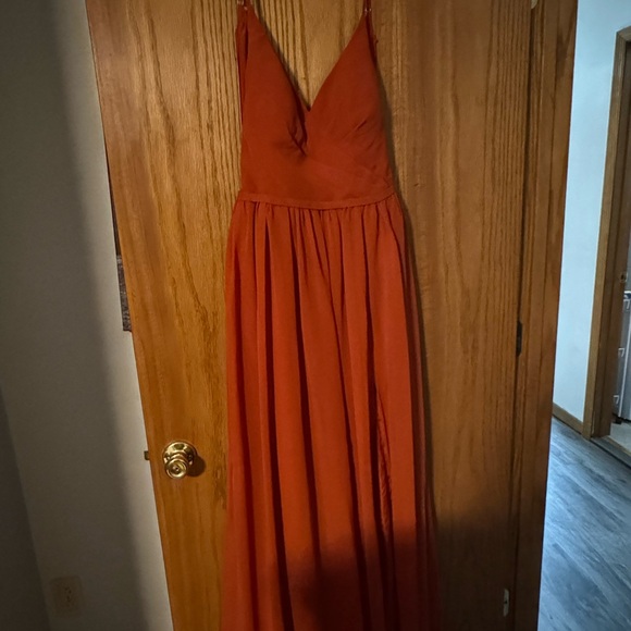 Azazie Dresses & Skirts - Azazie Vibrant Orange Maxi Dress